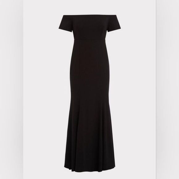 Torrid Black Ponte Off The Shoulder Gown Size 24 - Picture 8 of 8